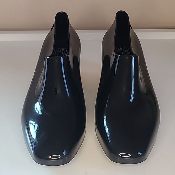 Melissa Mid Espuma Soft Plastic Black with Round Pink Heels Size 6 EU 37 - Picture 3 of 13